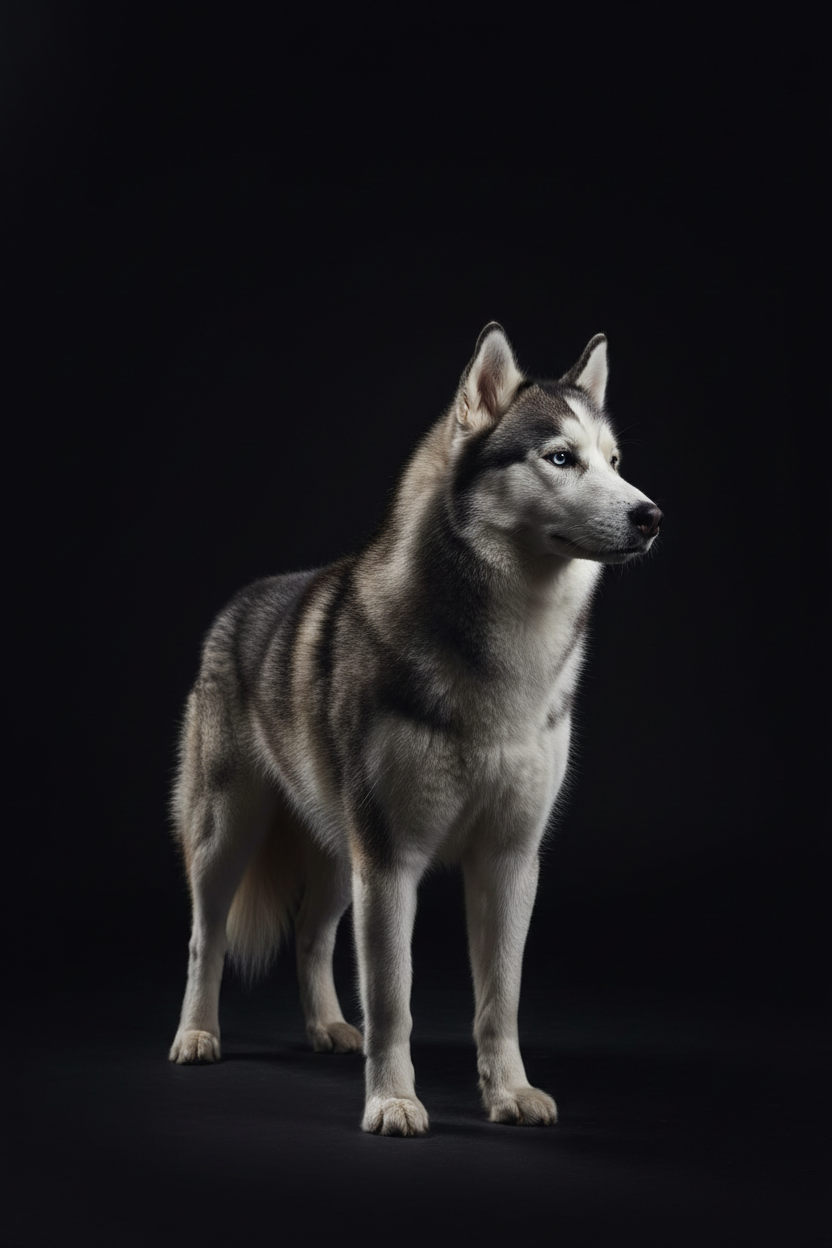 Husky sans collier